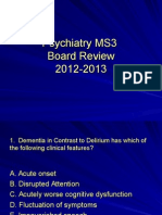 2012-13 Psychiatry Board Review 