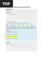 Evaluacion de Proyectos - Examen Parcial 100 Puntos