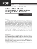 RIBEIRO, L. C. Q; CORRÊA, F. S. Cultura Política, Cidadania e Representação Na Urbs Sem Civitas
