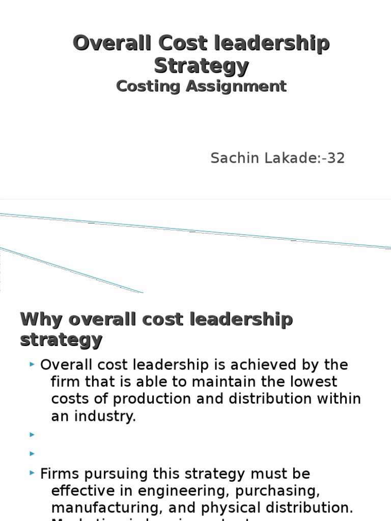 Overall Cost Leadership Strategy Ppt Economies Of Scale Strategic