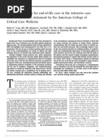 Download Recommendations for end-of-life care in the intensive care unit A consensus statement by the American College of Critical Care Medicine by asupicu SN26043166 doc pdf