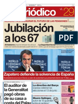 Periodico 29.01.10 | PDF | PensiÃ³n | JubilaciÃ³n