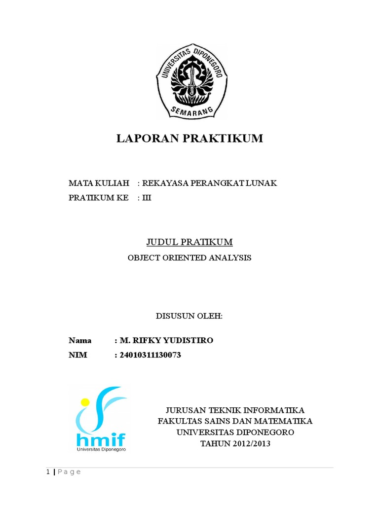 Laporan RPL Ke 3 | PDF | Komputer