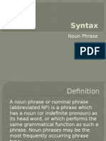 Syntax