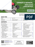 HRR216VKA Lawn Mower Owner's Manual