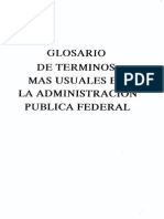 Glosario de Terminos Mas Usuales en La Administracion Publica Federal SHCP
