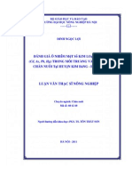 Đánh giá ô nhiễm một số kim loại nặng (Cd, As, Pb, Hg) trong môi trường và thức ăn chăn nuôi tại huyện Kim Bảng - Hà Nam - Tài liệu, ebook, giáo trình PDF