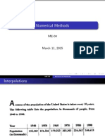  Numerical Methods