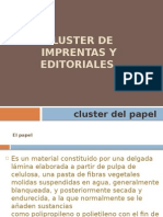 CLUSTERS de Imprentas y Editoriales