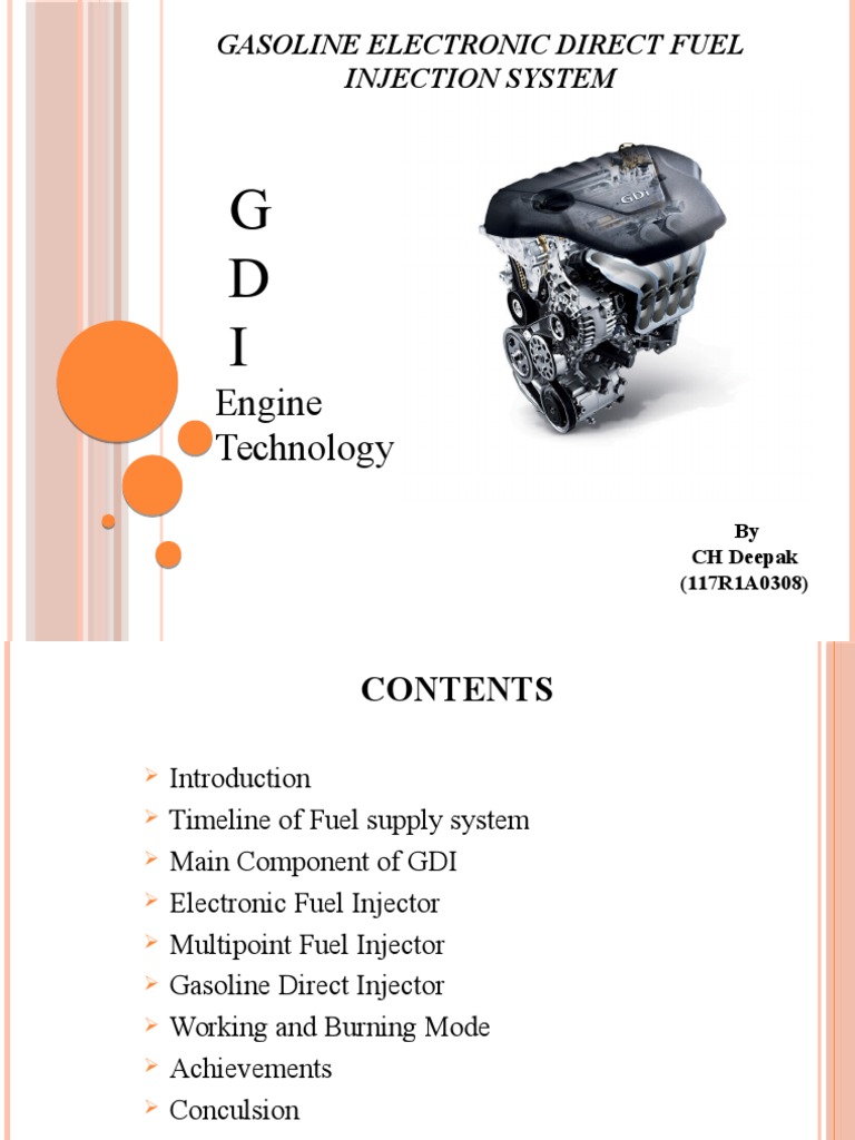 Engine Technology Gasoline Electronic Direct Fuel Injection System