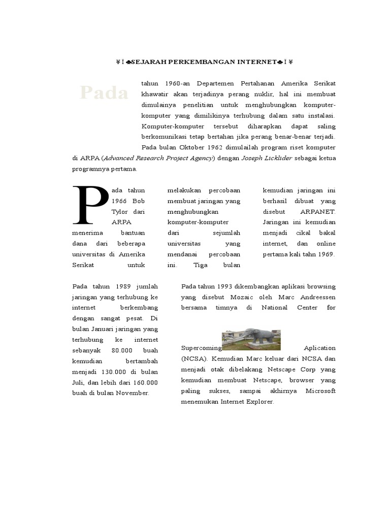 Internet Pertama Kali Dikembangkan Amerika Serikat Pada Tahun - Tentang