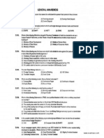 General Awareness 2012 Sample Questions