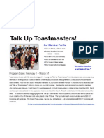 Talk Up Toastmasters!