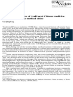 A Historical Overview of Traditional Chinese Medicine and Ancient Chinese Medical Ethics PDF