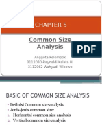 Common Size Analysis: Anggota Kelompok 3112030-Raynaldi Kalata H. 3112062-Wahyudi Wibowo