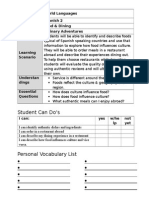 Culinary Adventures Unit Packet