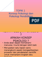 Konsep Psikologi Dan Psikologi Pendidikan