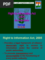 Right To Information Act 2005 An Overview