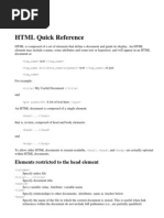 HTML Quick Reference: Elements Restricted To The Head Element