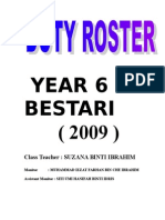 Duty Roster 6 Bestari 2009