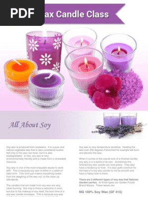 Soy Wax Candle Class