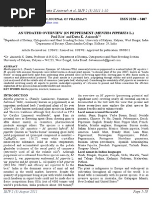 1 Mentha Fertilizer