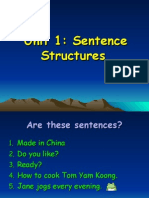 Unit 1 Sentence Structures_2013