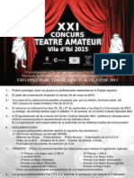 Ibi Xxi Concurs de Teatre Amateur Vila d'Ibi 2015 - Castellano & Valenciano