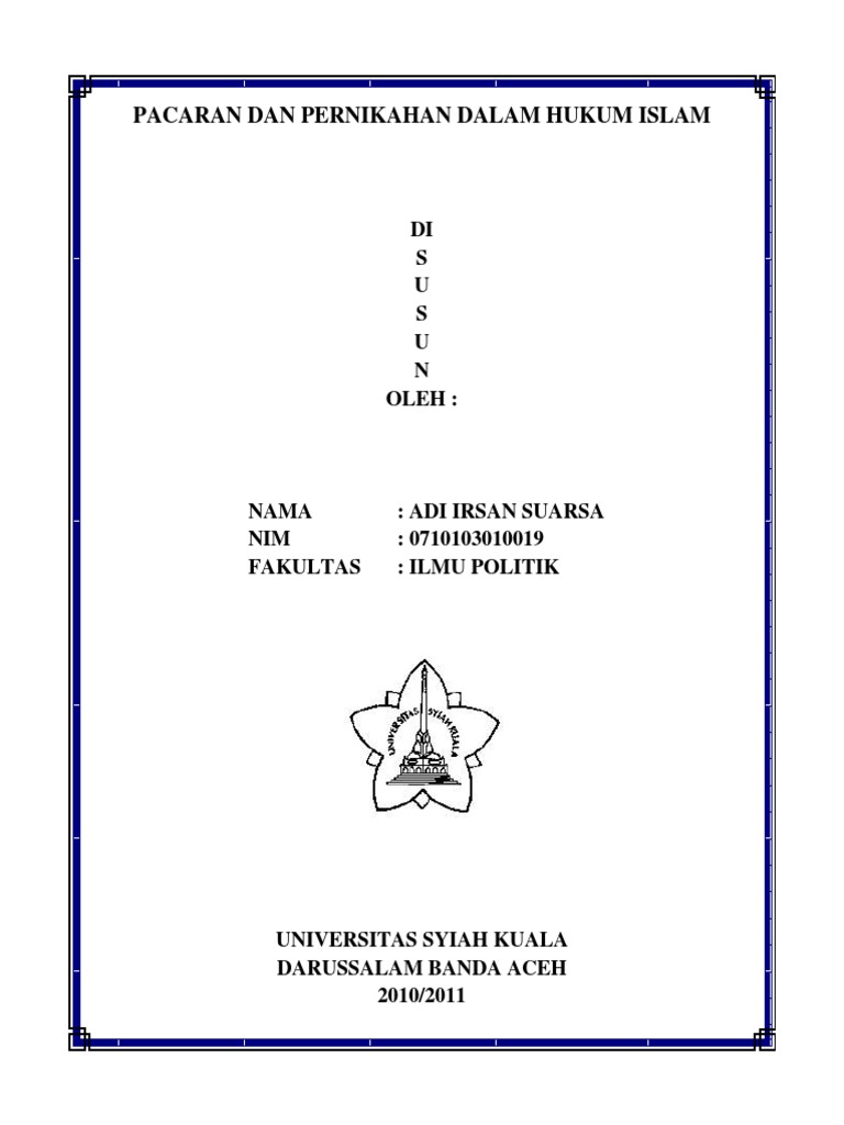 Pacaran Dan Pernikahan Dalam Hukum Islampdf