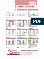 Calendario Laboral 2015 Cartagena
