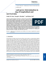 Sample Size and Power Determination in Joint Modeling of Longitudinal and Survival Data
