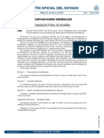 Convocatoria elecciones autonómicas Navarra 2015