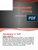 Cosmosonlinetr Aining: SAP Security Training