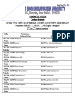 Conduct Branch-I: 2 Year (3 Semester) Onwards