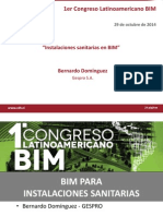 Instalaciones Sanitarias en BIM Bernardo Dominguez Gespro