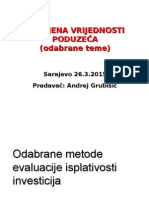 Procjena Vrijednosti Poduzeća