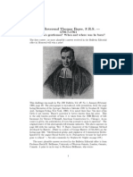 The Reverend Thomas Bayes, F.R.S. - 1701?-1761: Who Is This Gentleman? When and Where Was He Born?