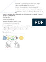 Diferencias Del Sistema Respiratorio Pediátrico y El Adulto