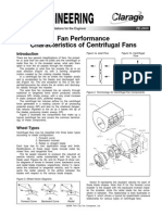 Fan Performance Characteristics of Centrifugal Fans Fe 2400