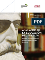 A 140 Años de La Educación Del Pueblo