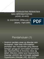 Gangguan Pemusatan Perhatian Dan Hiperaktivitas