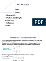 Antennas: - Radiated Power - Radiation Pattern