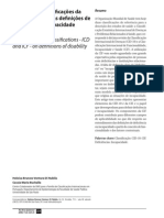 Di Nubila 2008 Papel Classificação Da OMS-CID e CIF Na Defic e Incapacidade