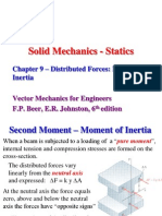 Solid Mechanics - Statics: Chapter 9 - Distributed Forces: Moments of Inertia