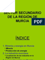 EL SECTOR SECUNDARIO EN LA REGIÓN DE MURCIA.ppt