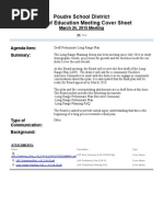 Poudre School District Long Range Plan (March 2015 Draft)