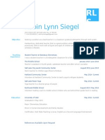 Robin Siegel Resume