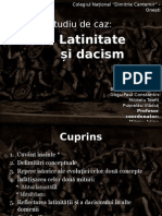 Studiu de Caz: Latinitate Si Dacism