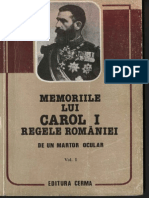 Memoriile Regelui Lui Carol I Vol 01