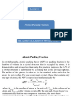 Atomic Packing Fraction